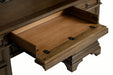 Hartshill Credenza with Power Outlet Burnished Oak - Royal Furniture & Gifts (MI) - Multi Location
