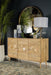 Alyssum Checkered Pattern 3-door Accent Cabinet Natural - Royal Furniture & Gifts (MI) - Multi Location