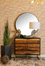 Zara 2-door Accent Cabinet Black Walnut and Gold - Royal Furniture & Gifts (MI) - Multi Location