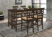 Gabriel Upholstered Counter Height Stools Cappuccino and Beige (Set of 2) - Royal Furniture & Gifts (MI) - Multi Location