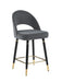 Lindsey Arched Back Upholstered Counter Height Stools Grey (Set of 2) - Royal Furniture & Gifts (MI) - Multi Location