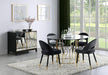 Lindsey Arched Back Upholstered Side Chairs Black (Set of 2) - Royal Furniture & Gifts (MI) - Multi Location