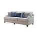 Glenn Recessed Arms Sofa Light Grey - Royal Furniture & Gifts (MI) - Multi Location