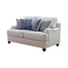 Glenn Recessed Arms Loveseat Light Grey - Royal Furniture & Gifts (MI) - Multi Location