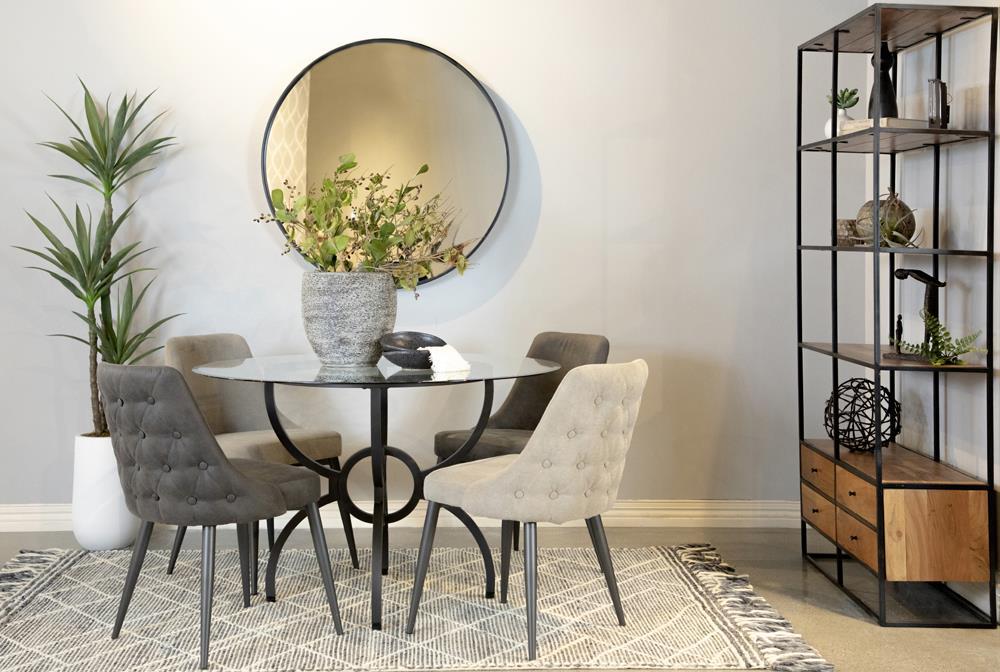 Cosmo Upholstered Curved Back Side Chairs (Set of 2) - Royal Furniture & Gifts (MI) - Multi Location