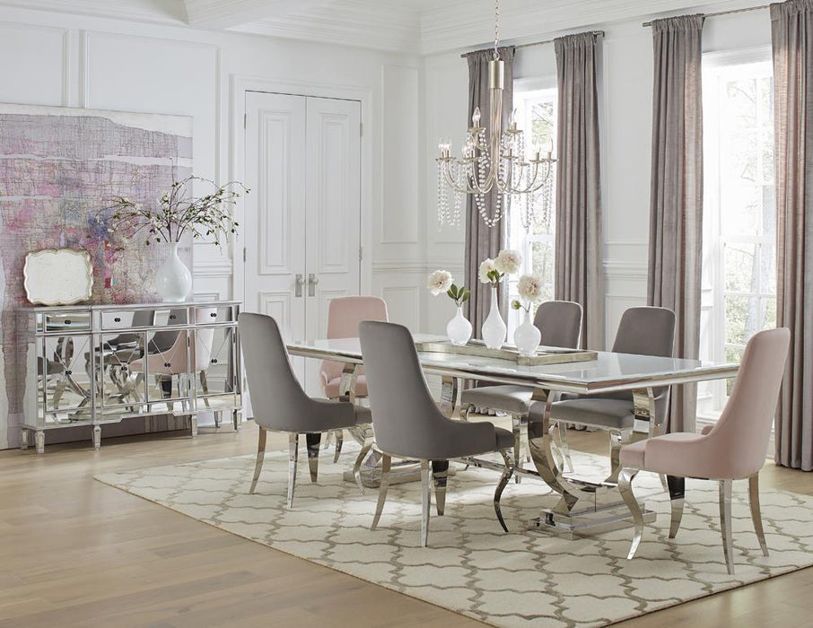 Antoine Upholstered Demi Arm Dining Side Chairs (Set of 2) - Royal Furniture & Gifts (MI) - Multi Location