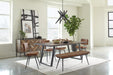 Misty Cushion Side Bench Camel and Black - Royal Furniture & Gifts (MI) - Multi Location
