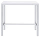 Natividad 5-piece Bar Set White High Gloss and Chrome - Royal Furniture & Gifts (MI) - Multi Location