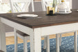 Fortress 7-piece Dining Set Chestnut and Vintage White - Royal Furniture & Gifts (MI) - Multi Location