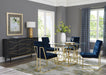 Cisco Tufted Back Side Chairs Ink Blue (Set of 2) - Royal Furniture & Gifts (MI) - Multi Location