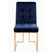 Cisco Tufted Back Side Chairs Ink Blue (Set of 2) - Royal Furniture & Gifts (MI) - Multi Location