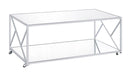 Provins 3-piece Occasional Table Set Clear Mirror and Chrome - Royal Furniture & Gifts (MI) - Multi Location