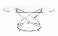 Warren 3-piece Occasional Set Chrome and Clear - Royal Furniture & Gifts (MI) - Multi Location