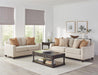 Christine Upholstered Cushion Back Loveseat Beige - Royal Furniture & Gifts (MI) - Multi Location