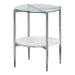Cadee Round Glass Top End Table Clear and Chrome - Royal Furniture & Gifts (MI) - Multi Location