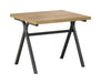 Colmar 3-piece Trestle Occasional Table Set Golden Oak and Gunmetal - Royal Furniture & Gifts (MI) - Multi Location
