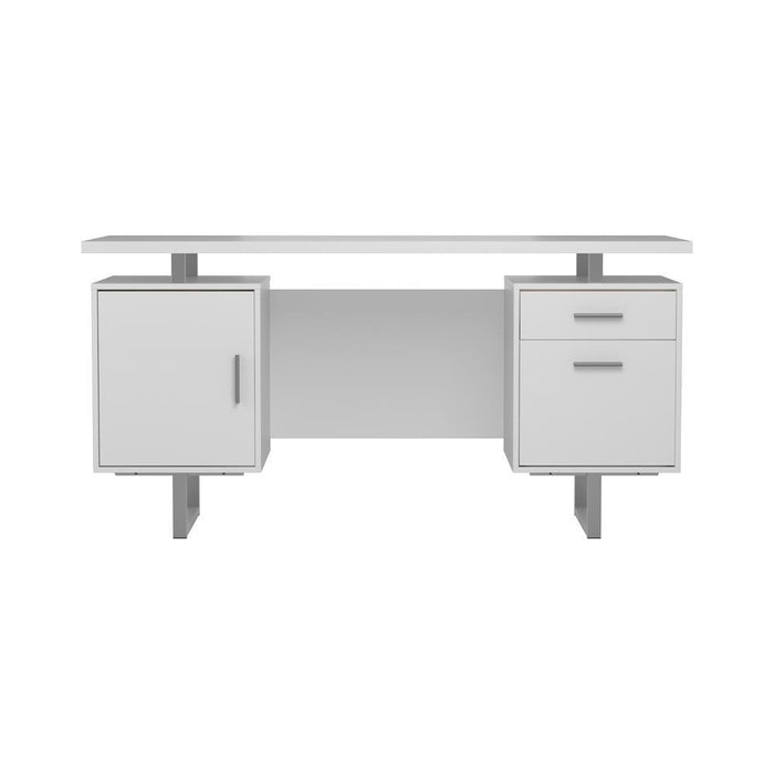 Lawtey Floating Top Office Desk Weathered Grey - Royal Furniture & Gifts (MI) - Multi Location