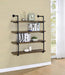 Elmcrest 40-inch Wall Shelf Black and Grey Driftwood - Royal Furniture & Gifts (MI) - Multi Location
