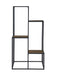 Rito 4-tier Display Shelf Rustic Brown and Black - Royal Furniture & Gifts (MI) - Multi Location