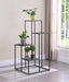 Rito 4-tier Display Shelf Rustic Brown and Black - Royal Furniture & Gifts (MI) - Multi Location