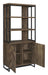 Millbrook 2-door Bookcase Rustic Oak Herringbone and Gunmetal - Royal Furniture & Gifts (MI) - Multi Location
