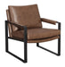 Rosalind Upholstered Accent Chair with Removable Cushion Umber Brown and Gunmetal - Royal Furniture & Gifts (MI) - Multi Location