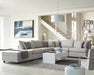 Cambria Upholstered Square Storage Ottoman Grey - Royal Furniture & Gifts (MI) - Multi Location