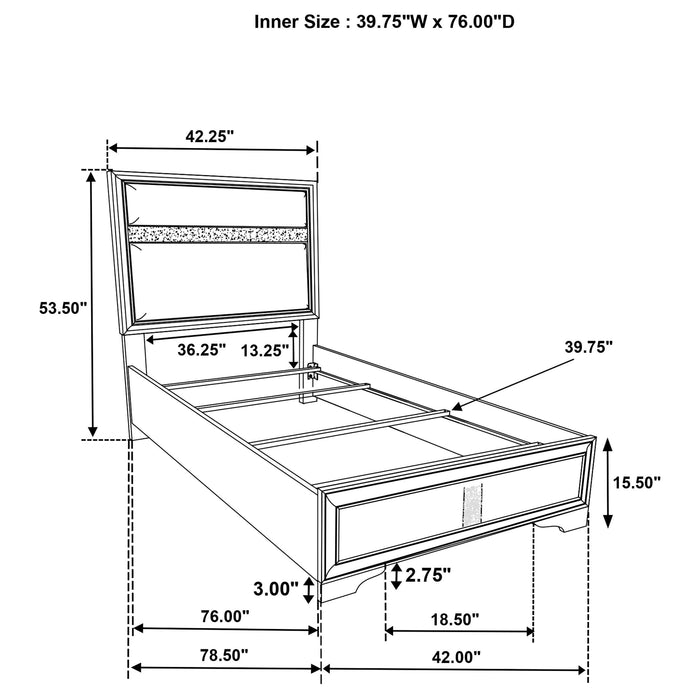Miranda Twin Bed - Royal Furniture & Gifts (MI) - Multi Location