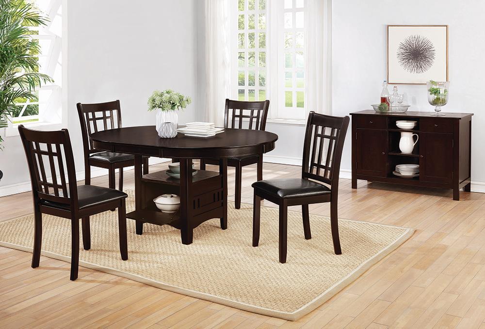 Lavon Padded Dining Side Chairs Espresso and Black (Set of 2) - Royal Furniture & Gifts (MI) - Multi Location