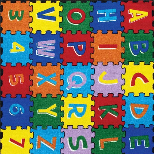 Abbey Alphabet/Multi 4' 9" X 6' 9" Area Rug - Royal Furniture & Gifts (MI) - Multi Location