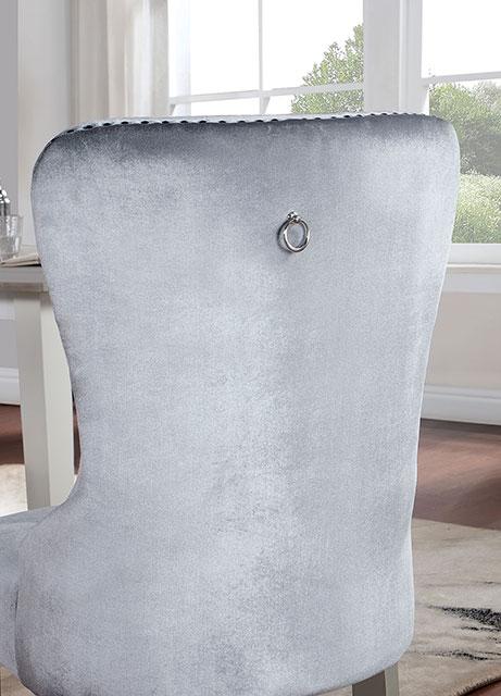 ADALIA Wingback Chair (2/CTN), Silver/Dark Gray - Royal Furniture & Gifts (MI) - Multi Location