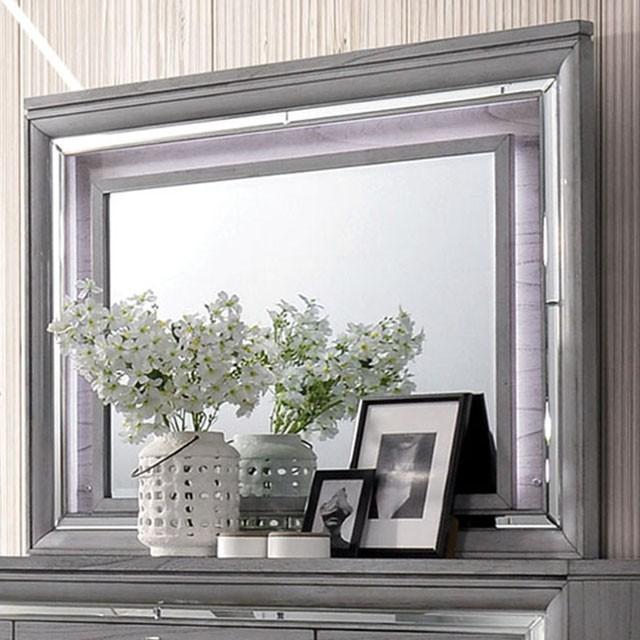 Alanis Light Gray Mirror - Royal Furniture & Gifts (MI) - Multi Location