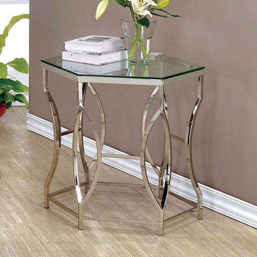 ZOLA Chrome End Table - Royal Furniture & Gifts (MI) - Multi Location
