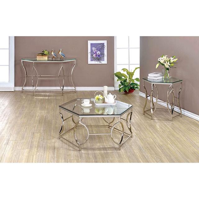 ZOLA Chrome End Table - Royal Furniture & Gifts (MI) - Multi Location