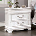 ALECIA Night Stand w/ USB, White - Royal Furniture & Gifts (MI) - Multi Location