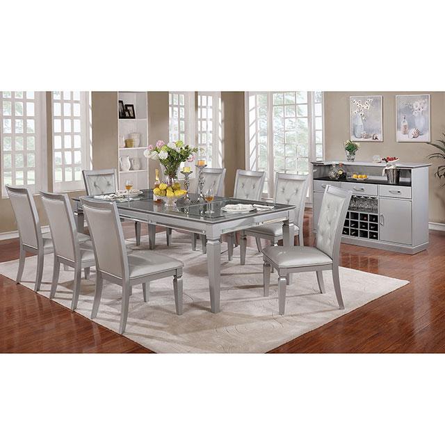 Alena Silver Dining Table - Royal Furniture & Gifts (MI) - Multi Location
