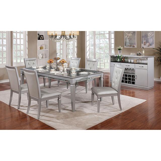 Alena Silver Dining Table - Royal Furniture & Gifts (MI) - Multi Location