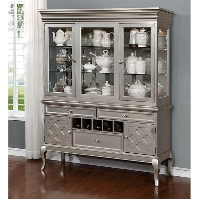 Amina Champagne Round Table - Royal Furniture & Gifts (MI) - Multi Location