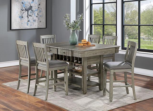 ANAYA Counter Ht. Table, Gray - Royal Furniture & Gifts (MI) - Multi Location