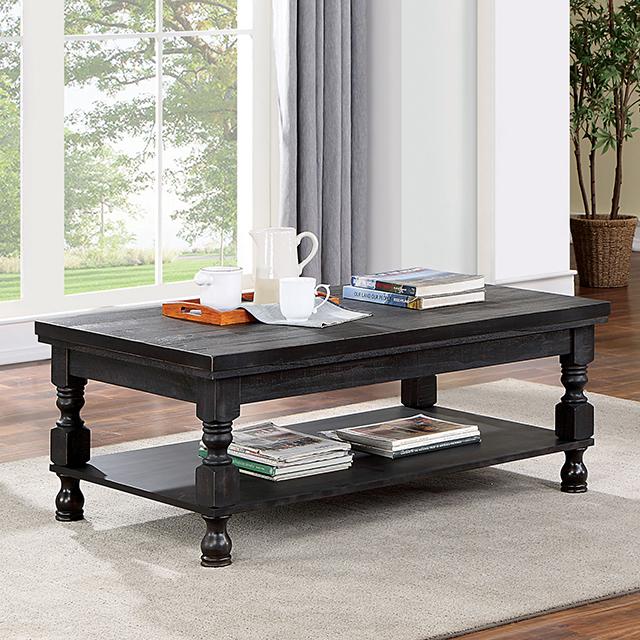 CALANDRA Coffee Table, Antique Black - Royal Furniture & Gifts (MI) - Multi Location