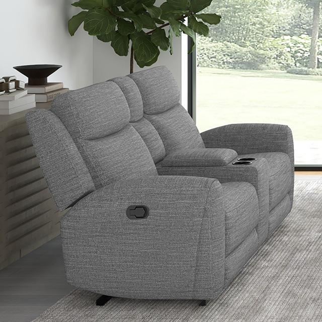 Antonius Manual Recliner Loveseat w/ Console - Royal Furniture & Gifts (MI) - Multi Location