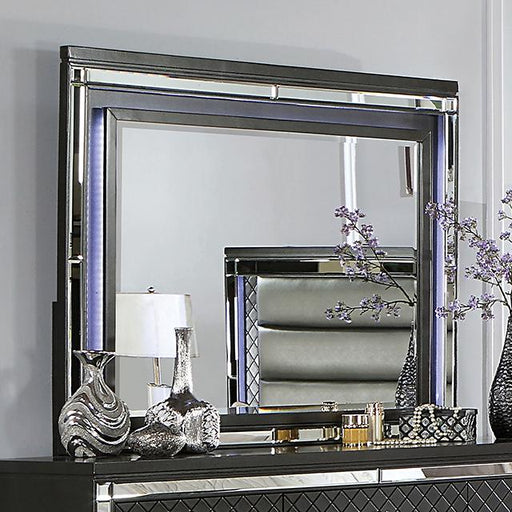 CALANDRIA Mirror w/ LED, Gray - Royal Furniture & Gifts (MI) - Multi Location