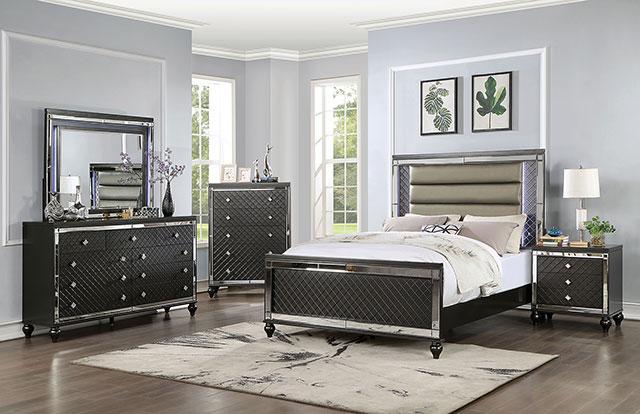 CALANDRIA Mirror w/ LED, Gray - Royal Furniture & Gifts (MI) - Multi Location