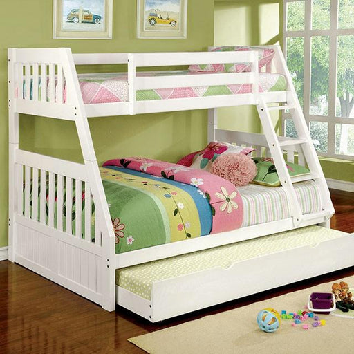 CANBERRA II White Twin/Full Bunk Bed - Royal Furniture & Gifts (MI) - Multi Location
