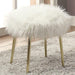 Caoimhe White/Gold Ottoman - Royal Furniture & Gifts (MI) - Multi Location