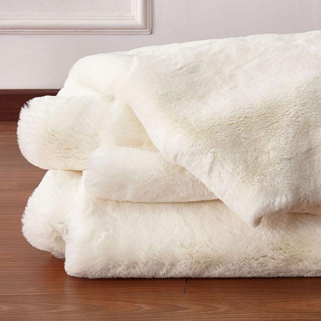 Caparica Off White Throw, Off White - Royal Furniture & Gifts (MI) - Multi Location