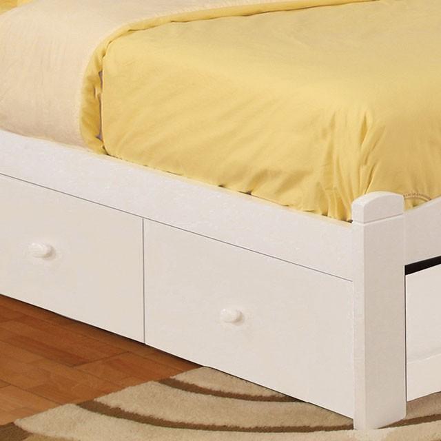 Caren White Twin Bed - Royal Furniture & Gifts (MI) - Multi Location