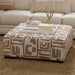 CARLETON Ottoman, Ivory/Tan - Royal Furniture & Gifts (MI) - Multi Location