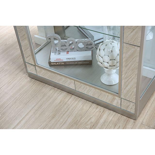 Carrollton Chrome Curio Cabinet - Royal Furniture & Gifts (MI) - Multi Location