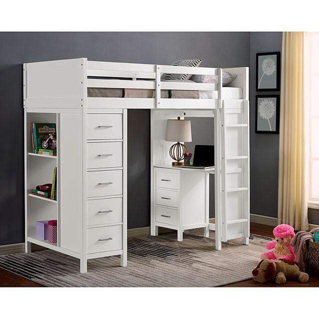 CASSIDY Twin Loft Bed w/ Drawers - Royal Furniture & Gifts (MI) - Multi Location